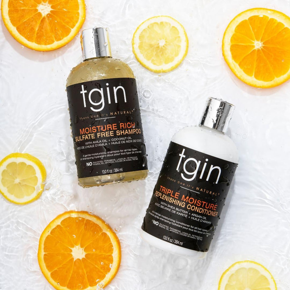 tgin shea argan jojoba ingredient closeup emphasizing natural hydration