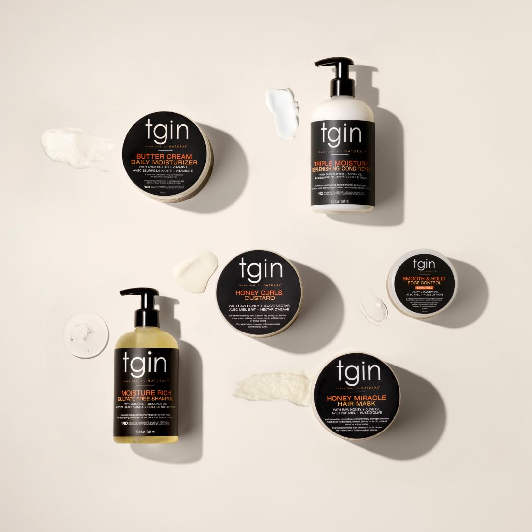 tgin lifestyle curly hair after wash showing hydrated, defined curls