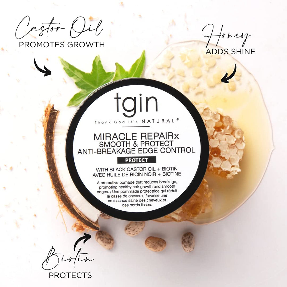 tgin application on hairline showing sleek edges and longer-lasting hold