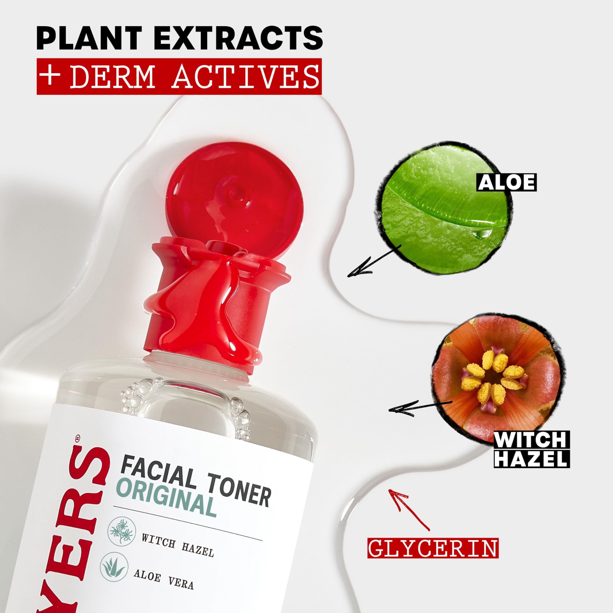 THAYERS used as aftershave on male jawline soothing irritation and hydrating
