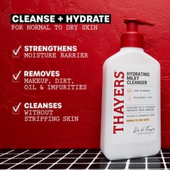 THAYERS bottle next to ruler showing 8 fl oz size for easy scale