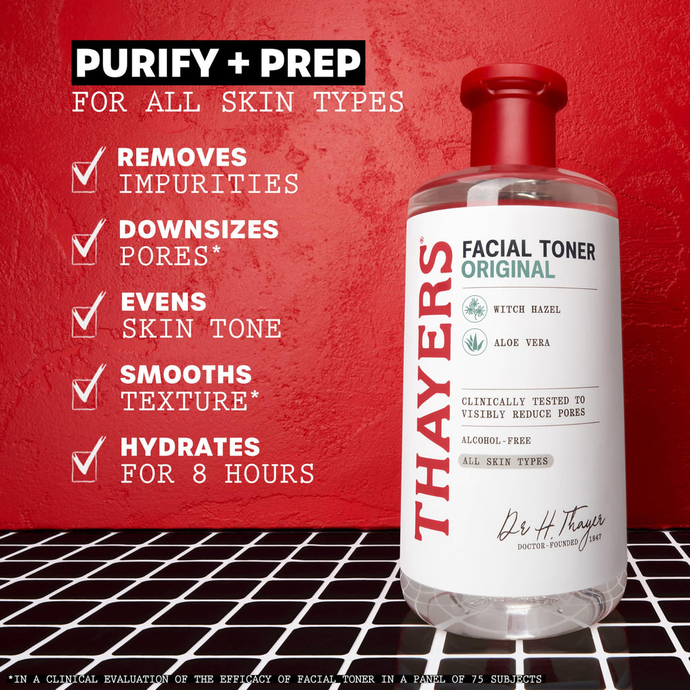 THAYERS ingredient label close-up showing organic witch hazel transparency benefit