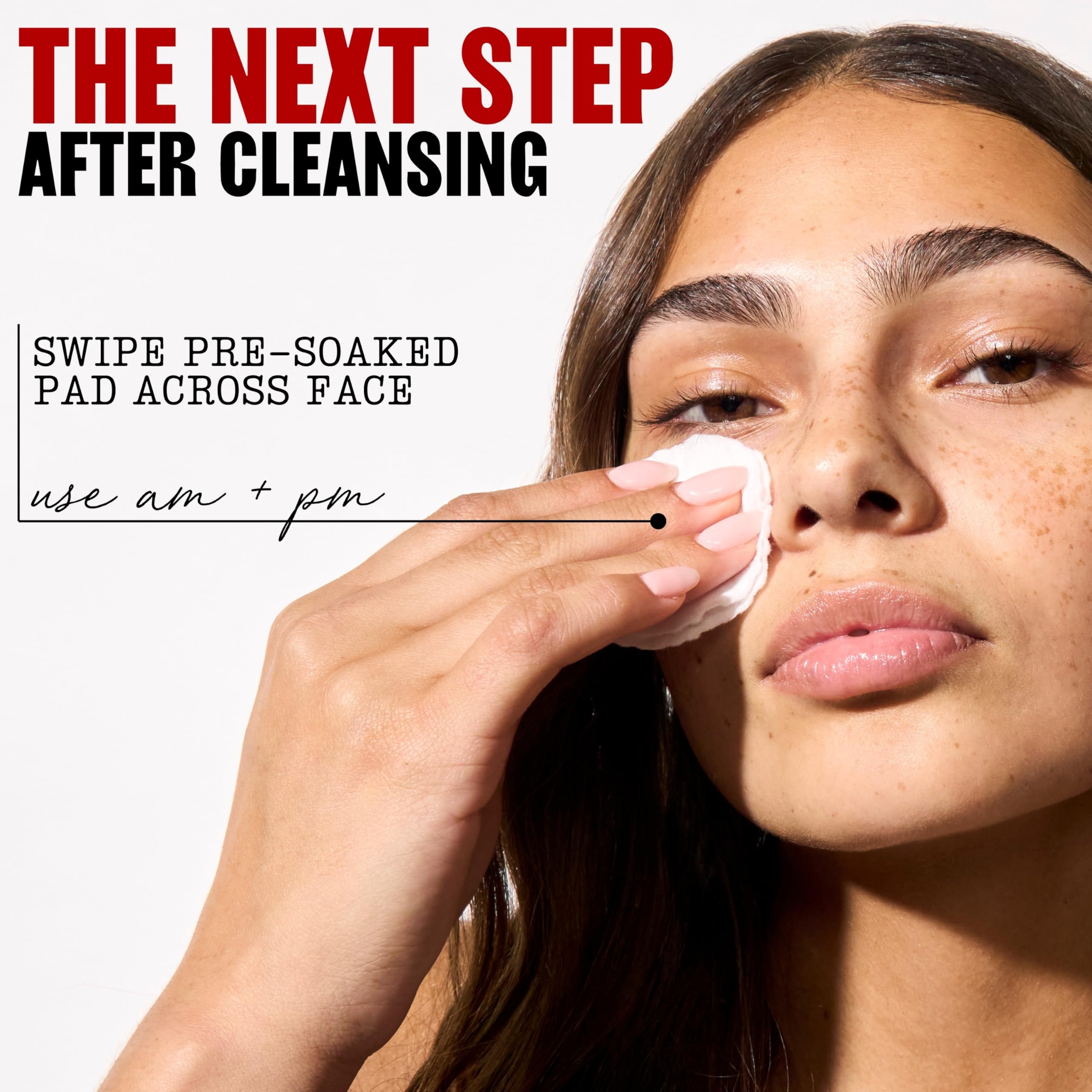 Close-up of Thayers label listing witch hazel, salicylic and hyaluronic acids for clarity
