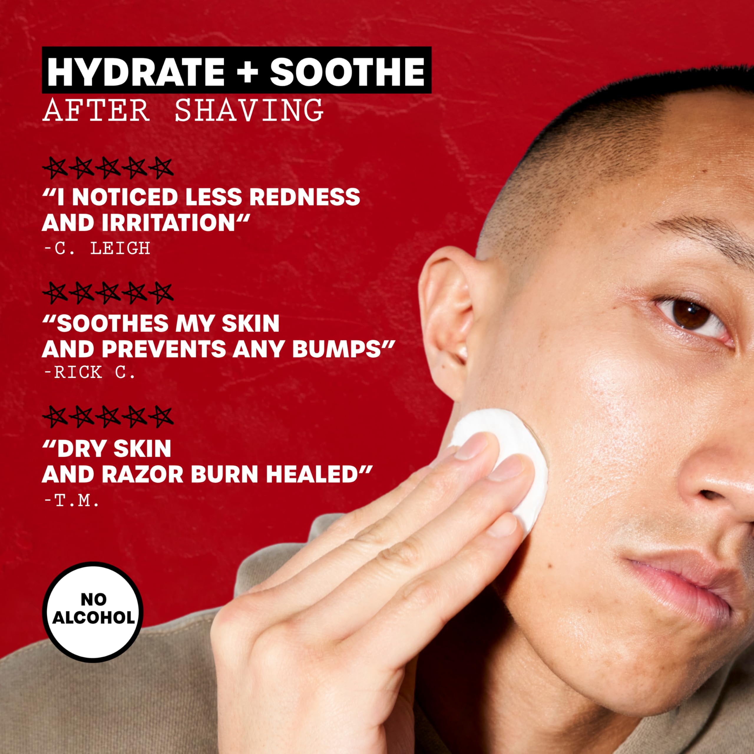 Applying Thayers toner with cotton pad, clarifies refresh and prep benefit