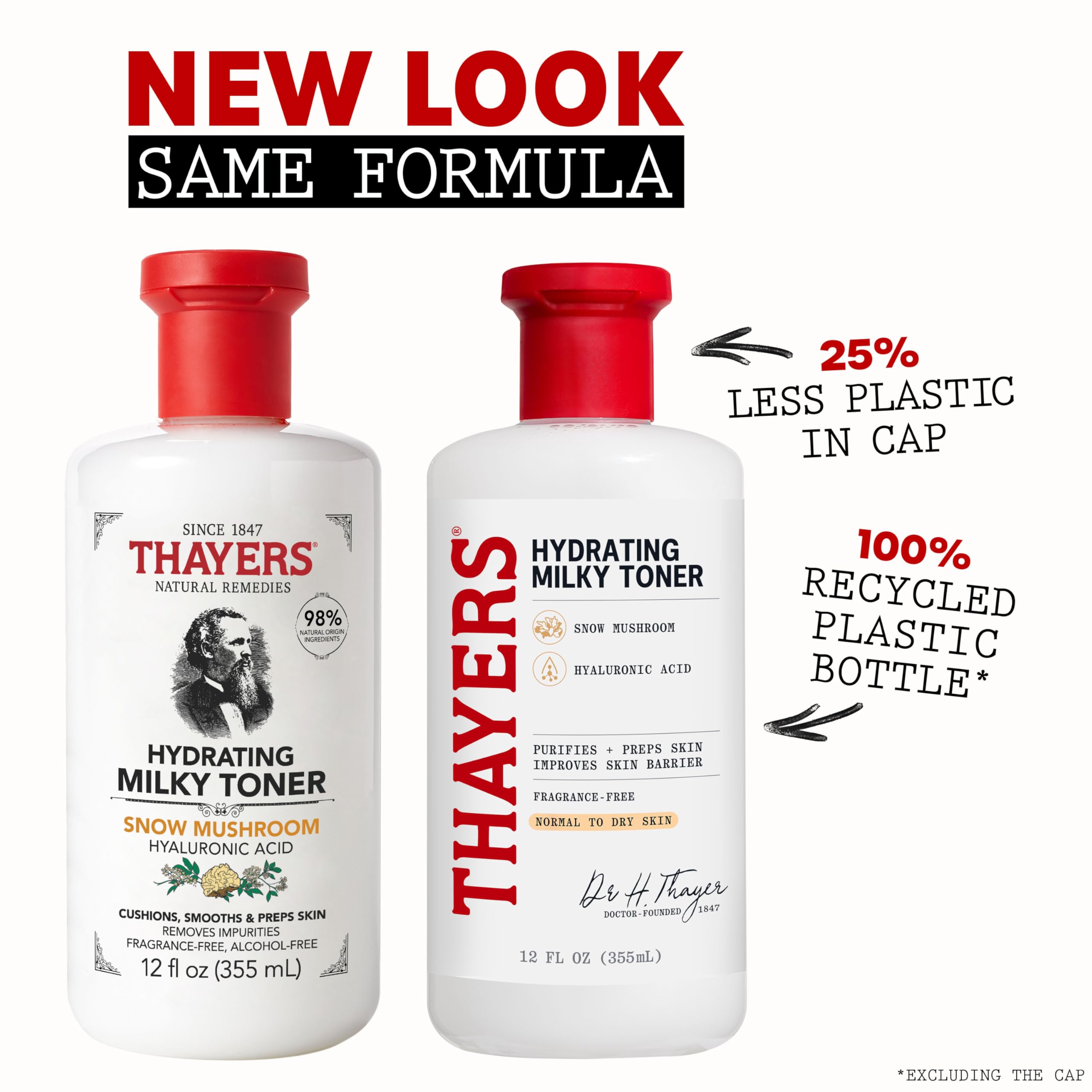 THAYERS creamy pour texture close-up highlighting lightweight hydration