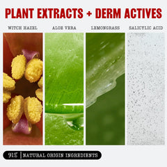 Thayers pad applying to face demonstrating blemish-clearing action