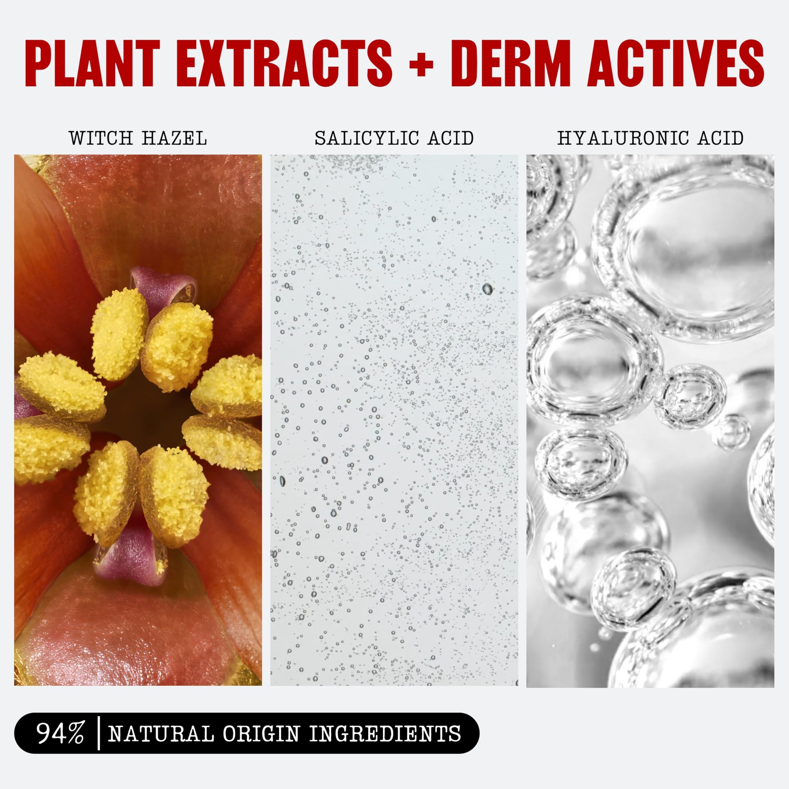 Thayers pad saturated with solution showing hydrating formula ready to refresh skin