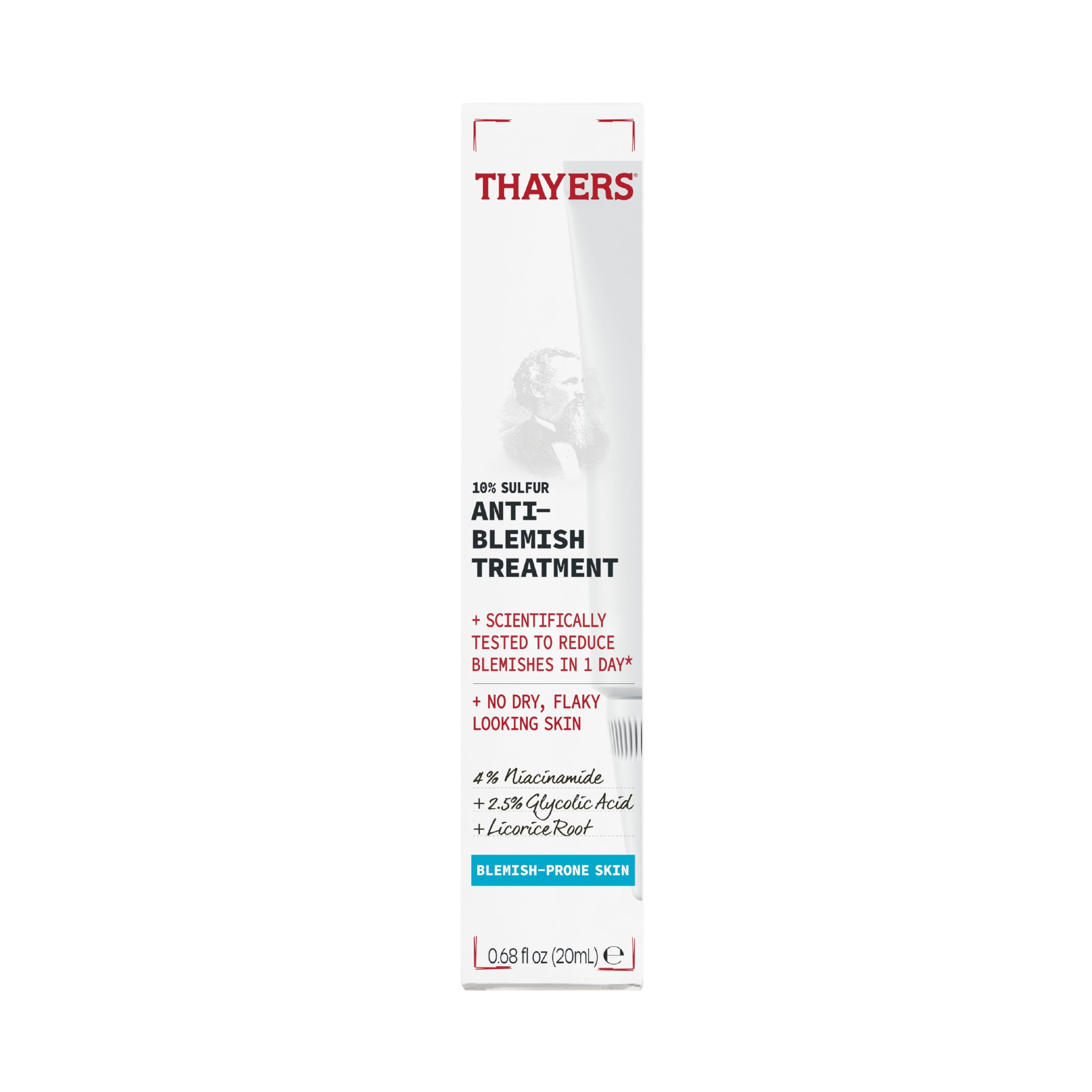 THAYERS dropper applying spot treatment to skin, precise application reduces blemishes