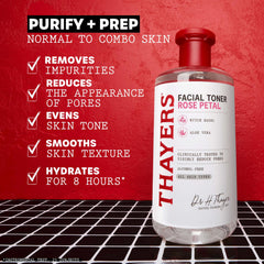 Thayers with rose petals to show natural rosewater and calming properties