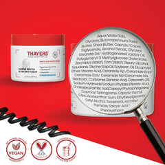 THAYERS jar on bedside table illustrating overnight barrier repair routine