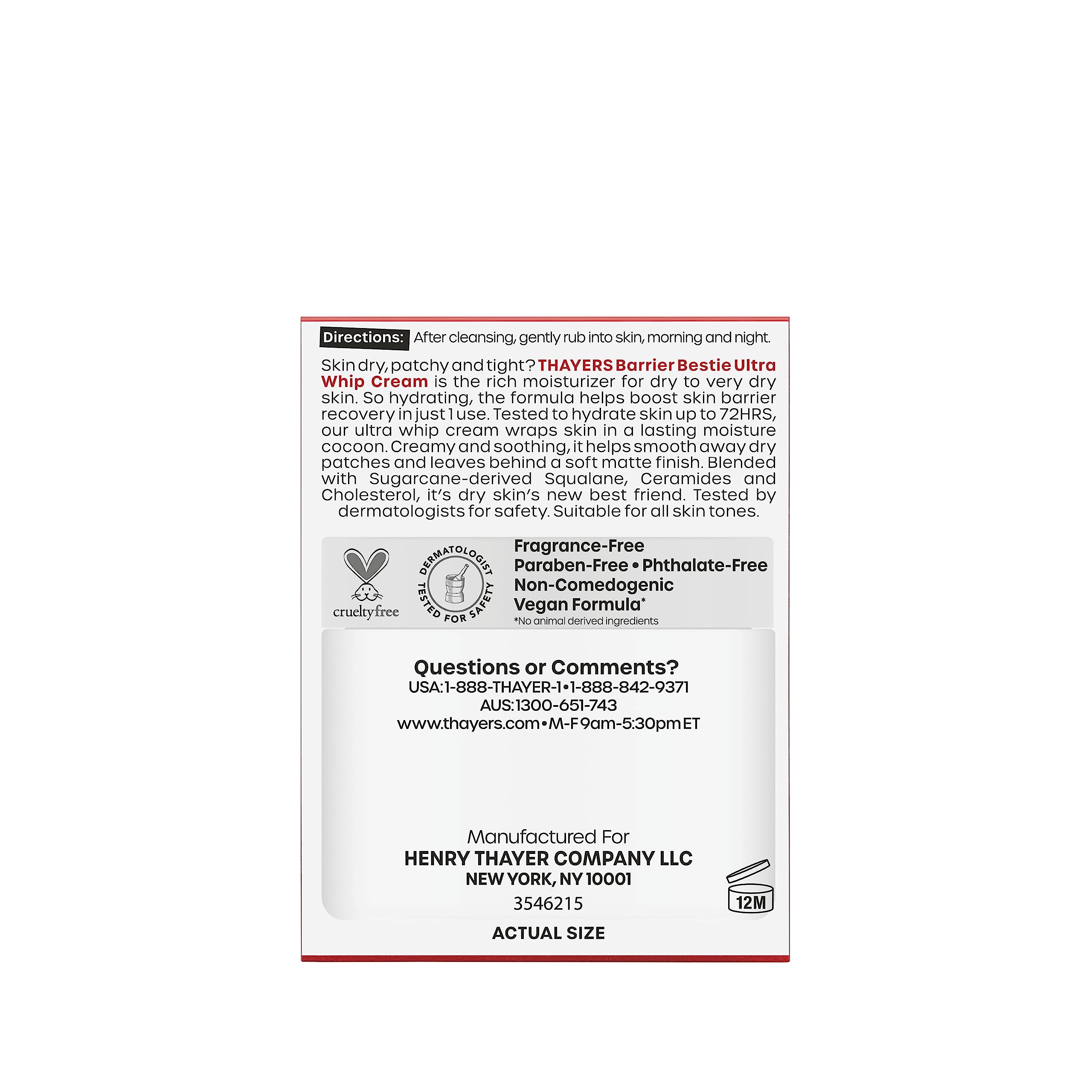 THAYERS cream pictured with Milky Cleanser and Milky Toner for layering benefits