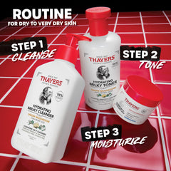 THAYERS 2 oz jar next to everyday items showing compact travel size