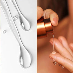Model applying The Ayurveda Experience mask on neck demonstrating easy leave-on use