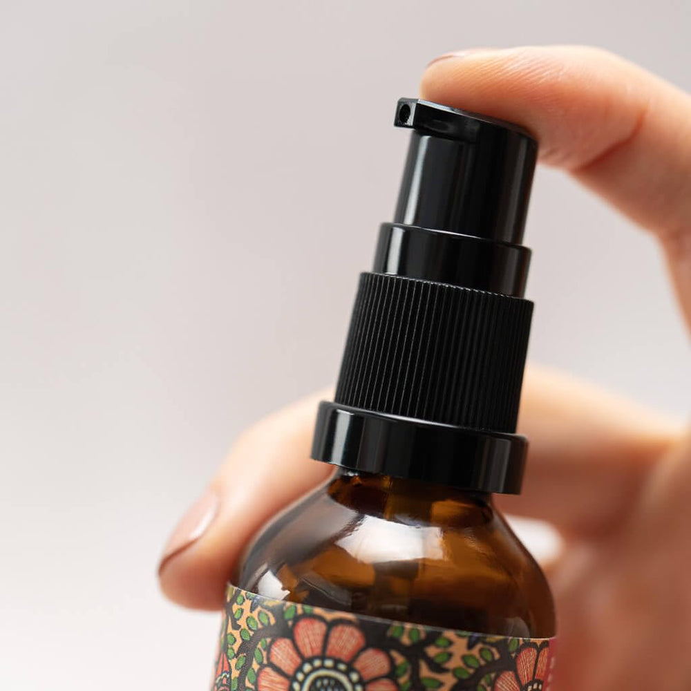 The Ayurveda Experience applied during neck massage promoting firmer-looking skin