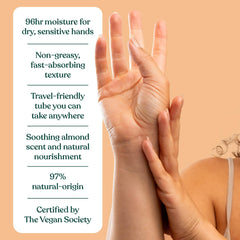 The Body Shop hand balm with almonds and honey illustrating natural-origin ingredients benefit