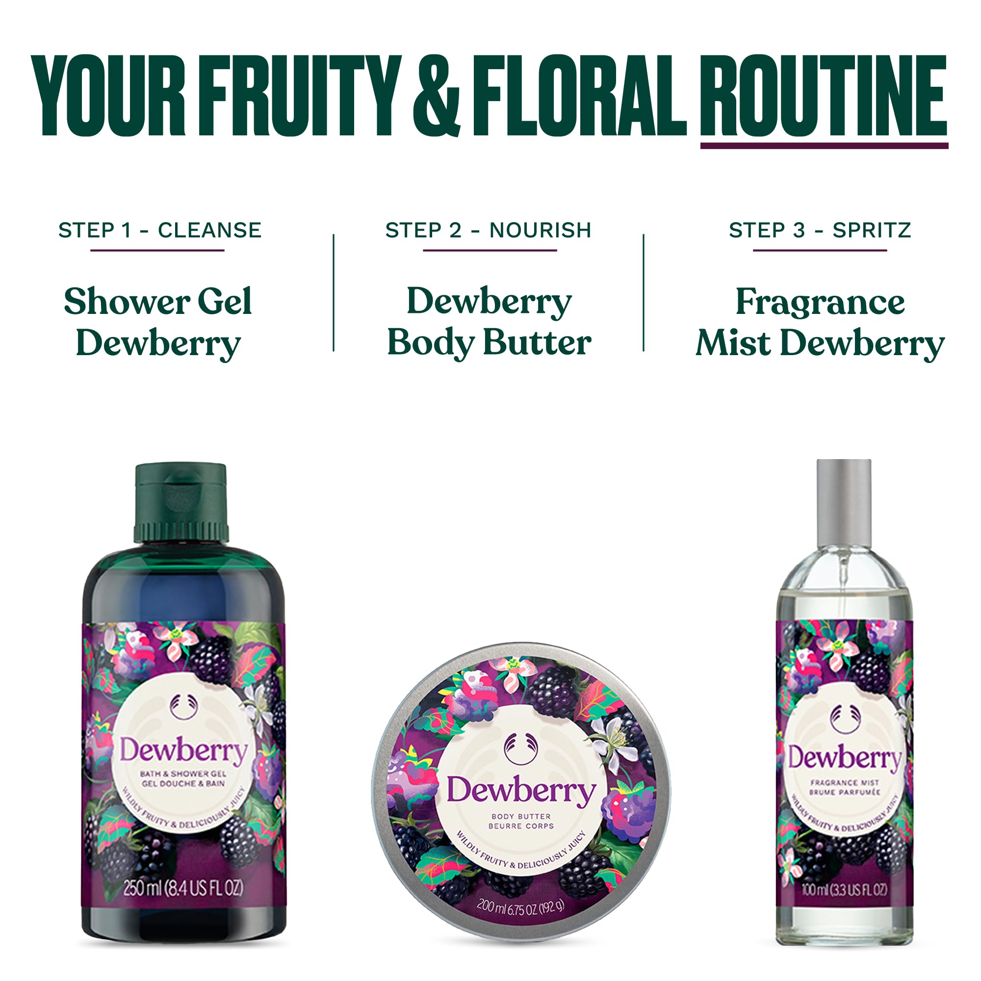 Lifestyle shot of The Body Shop Dewberry hand balm tucked in a handbag showing on-the-go hydration benefit