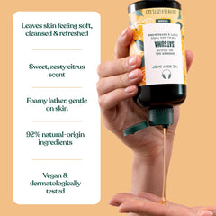 The Body Shop satsuma ingredients label showing 92% natural origin for ingredient transparency