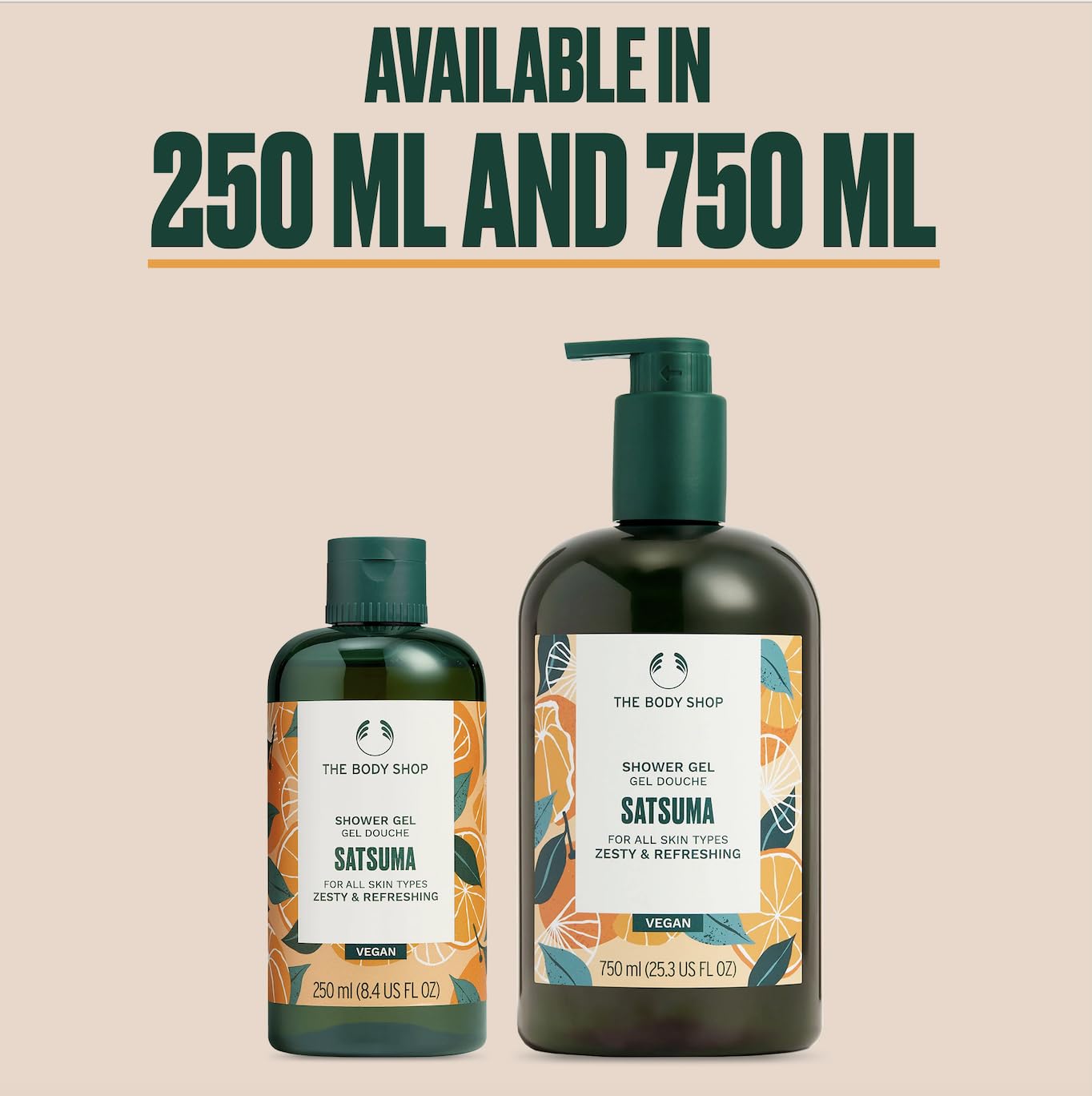 The Body Shop satsuma lifestyle bath setting conveying bright citrus mood uplift benefit