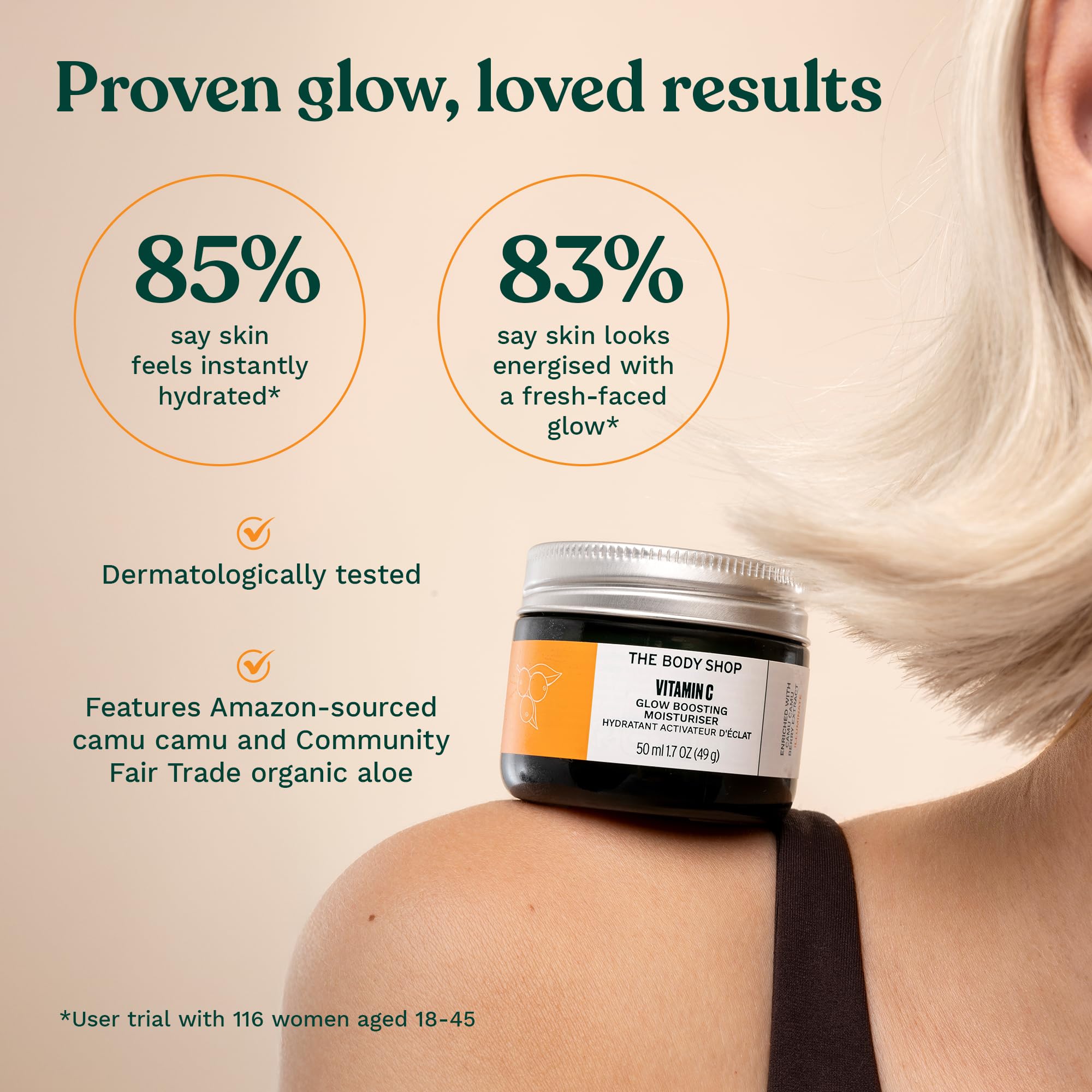 The Body Shop moisturizer on bathroom counter for refreshed morning routine