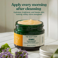 The Body Shop recyclable packaging label promoting eco-friendly choice