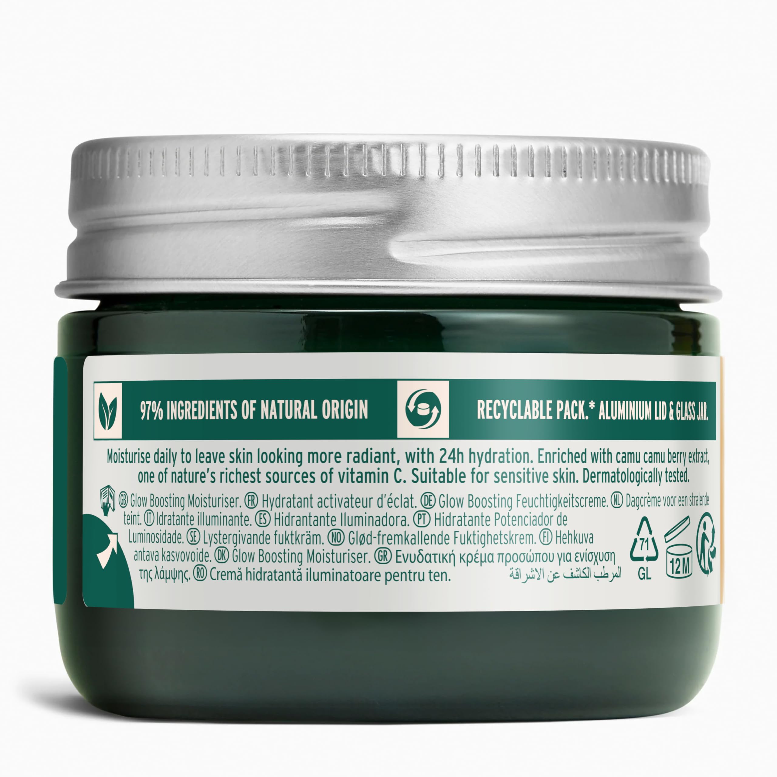 The Body Shop gel-cream texture close-up for lightweight hydration