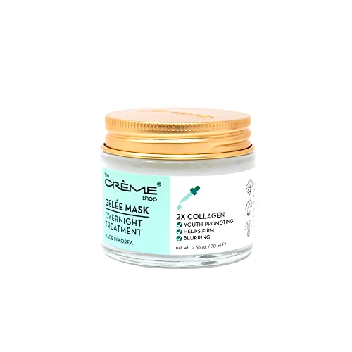 The Crème Shop jar front view showing label and size benefits hydration