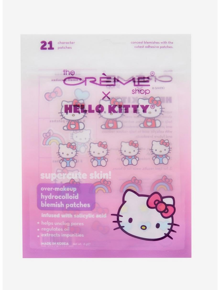 The Creme Shop Hello Kitty front packaging showing patches and cute design for discreet coverage