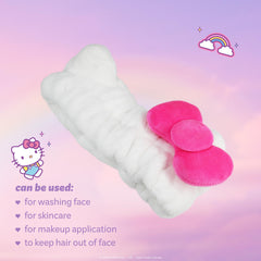 The Crème Shop headband next to ruler and box showing size and gift-ready benefit