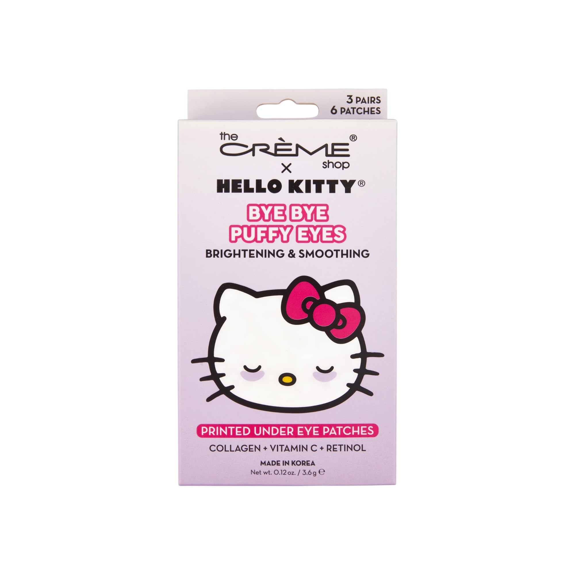 The Crème Shop Hello Kitty front packaging showing playful branding and benefits