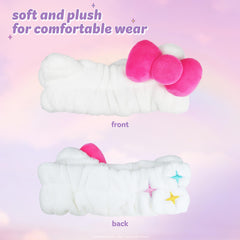 The Crème Shop plush fabric texture detail demonstrating softness and gentle-skin benefit