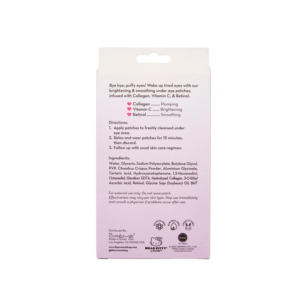 The Crème Shop close-up of hydrogel patch texture highlighting adhesive hydration