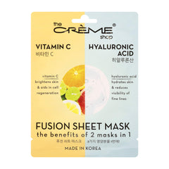 The Crème Shop close-up of serum-soaked mask fabric demonstrating intense hydration