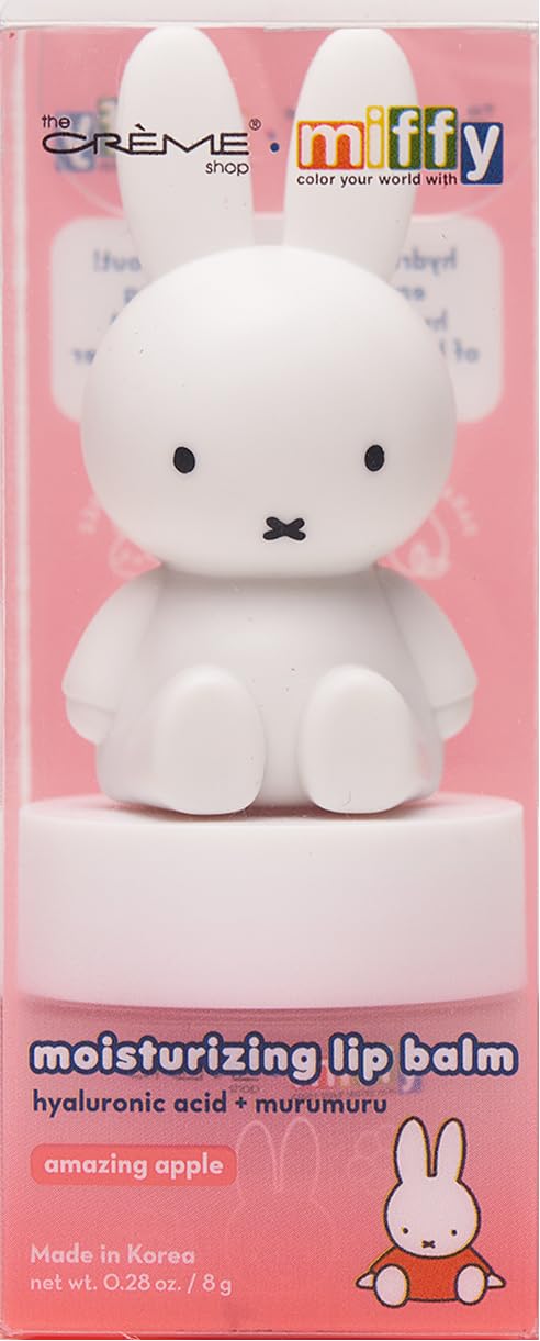 Close-up of Miffy cap detail on The Crème Shop balm, charming collectible design