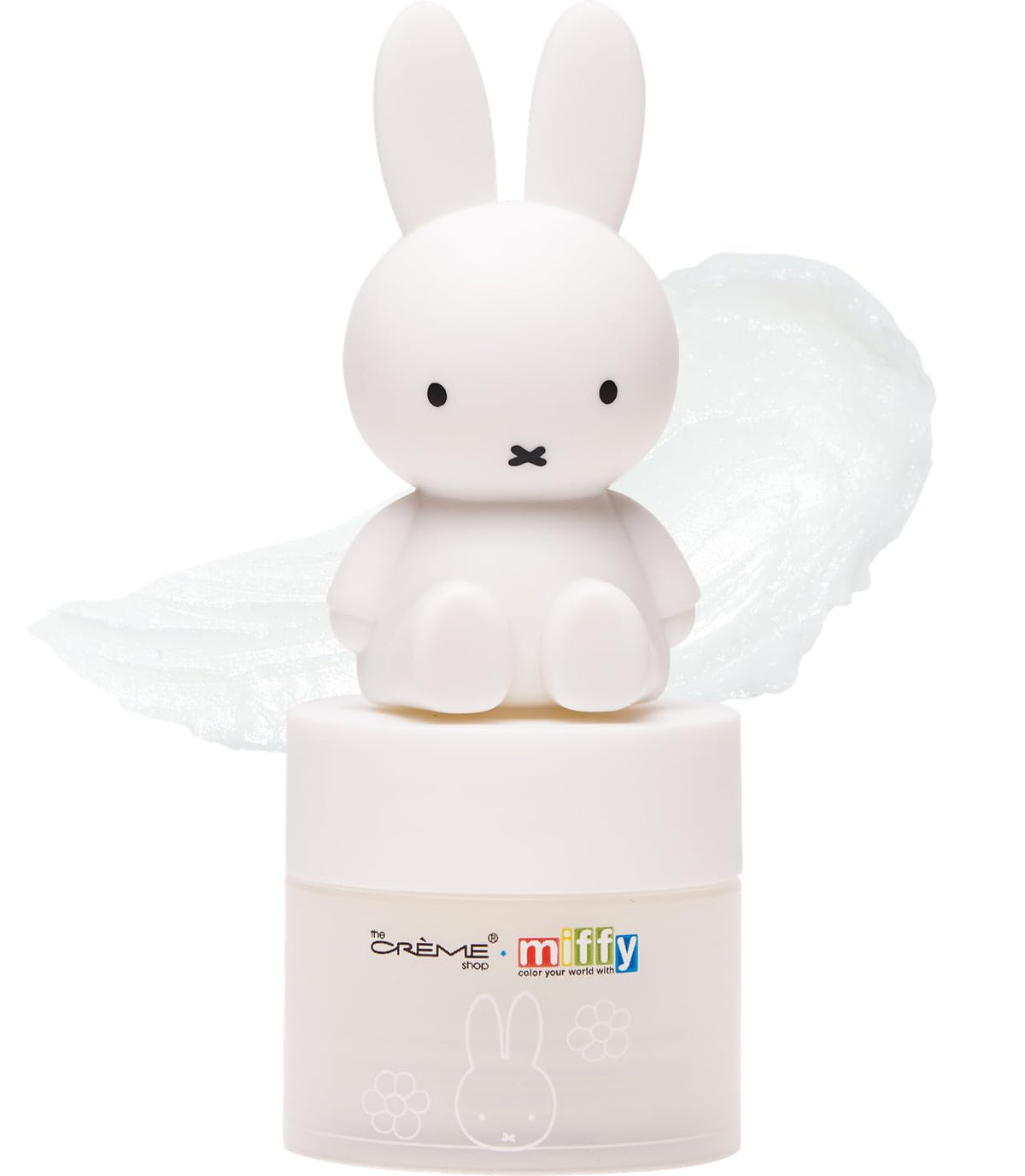 The Crème Shop Miffy lip balm front view showing packaging and tint benefit
