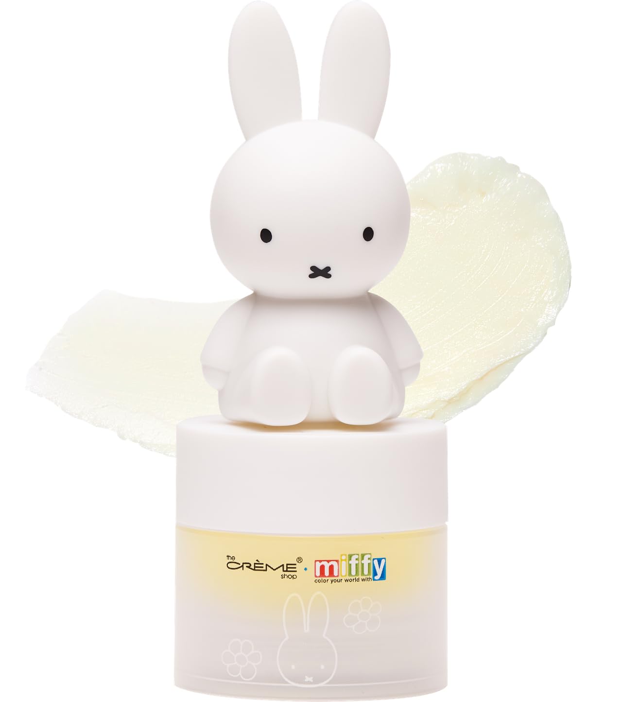The Crème Shop Miffy balm front tube showing mango tint and portability