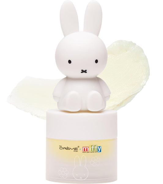 The Crème Shop Miffy balm front tube showing mango tint and portability