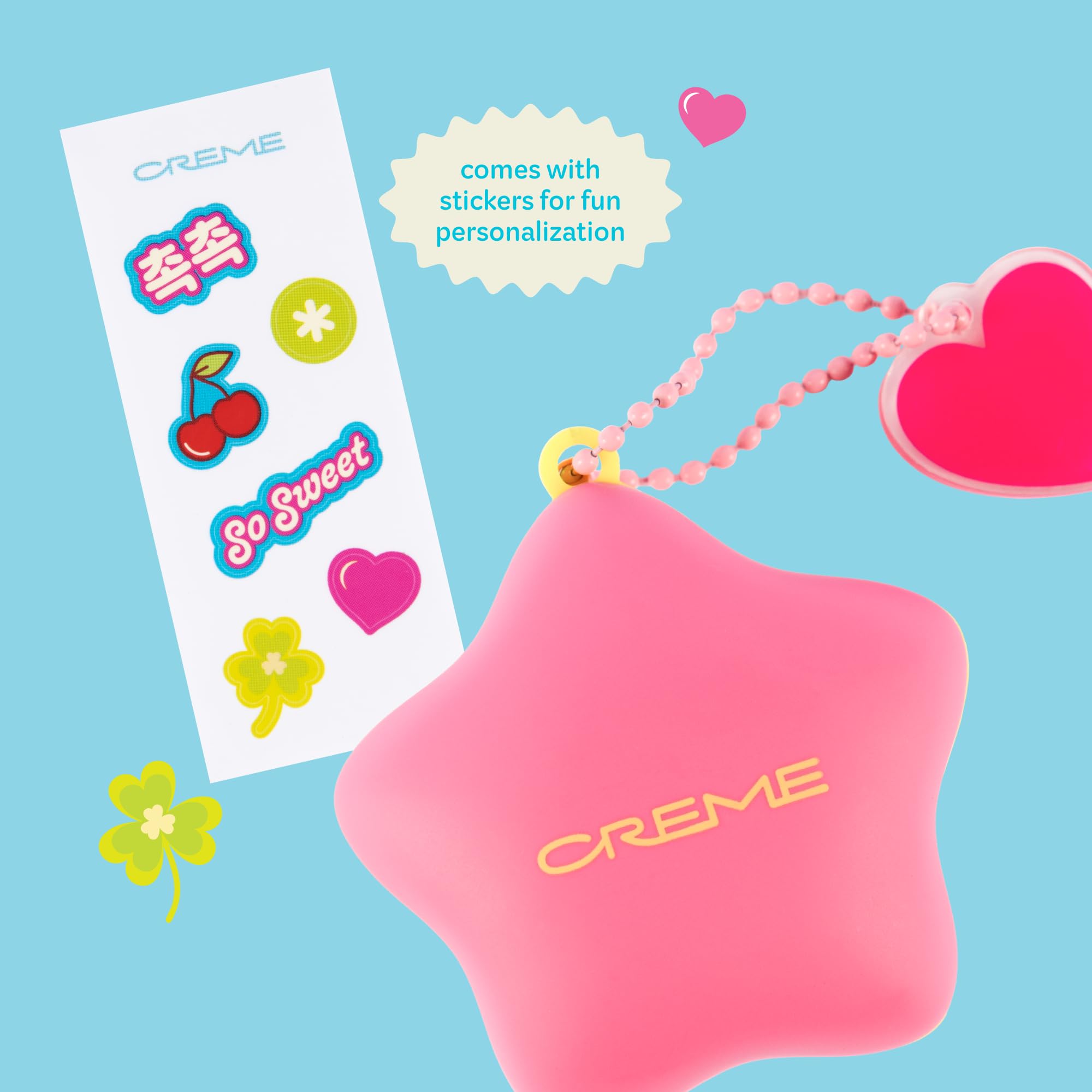 The Crème Shop open case showing balm inside for neat refillable design benefit