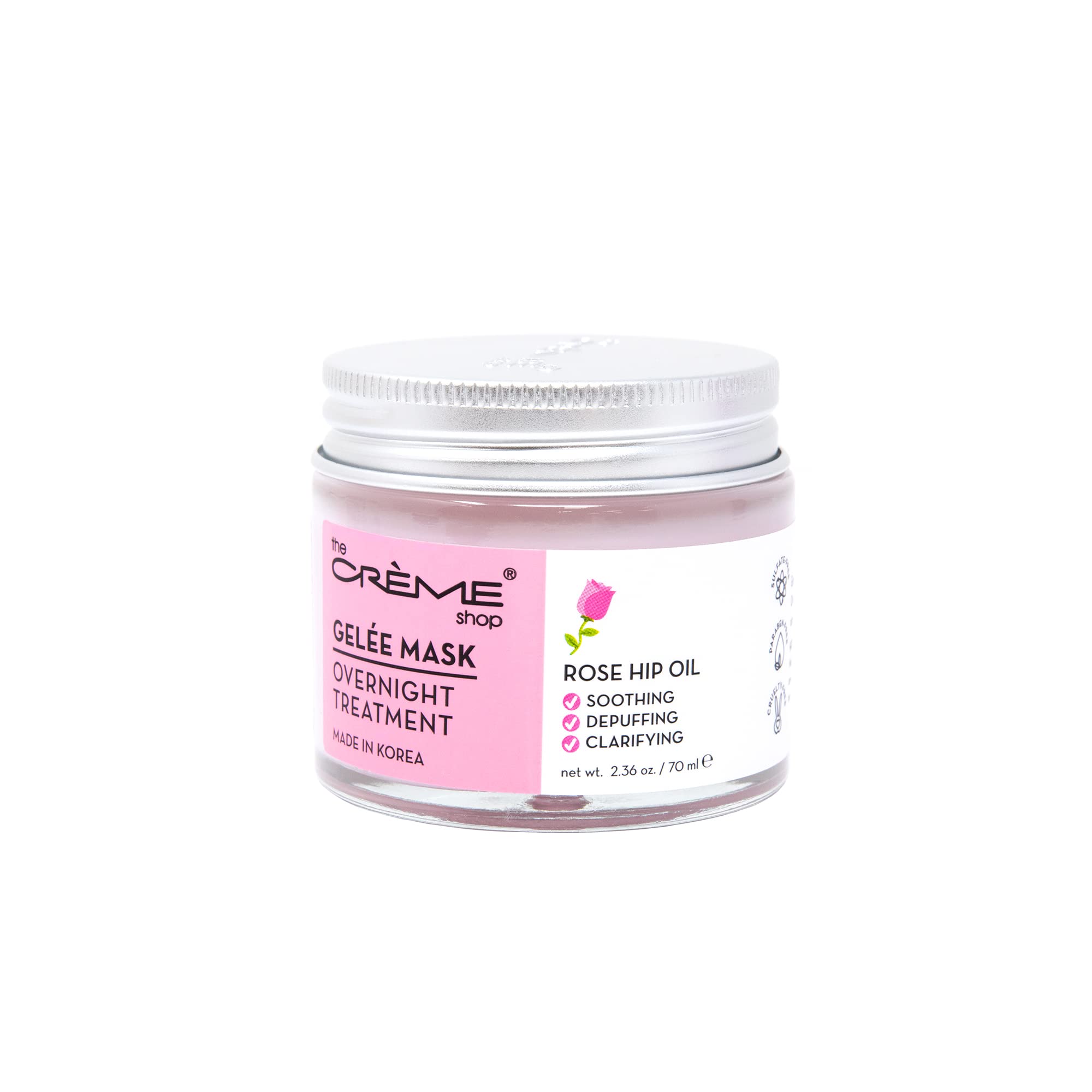 The Crème Shop front jar view showing packaging and size, helps choose the right product