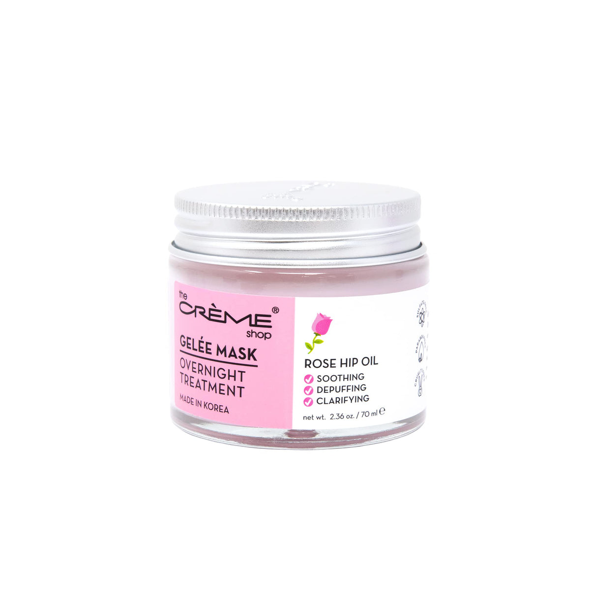 The Crème Shop front jar view showing packaging and size, helps choose the right product