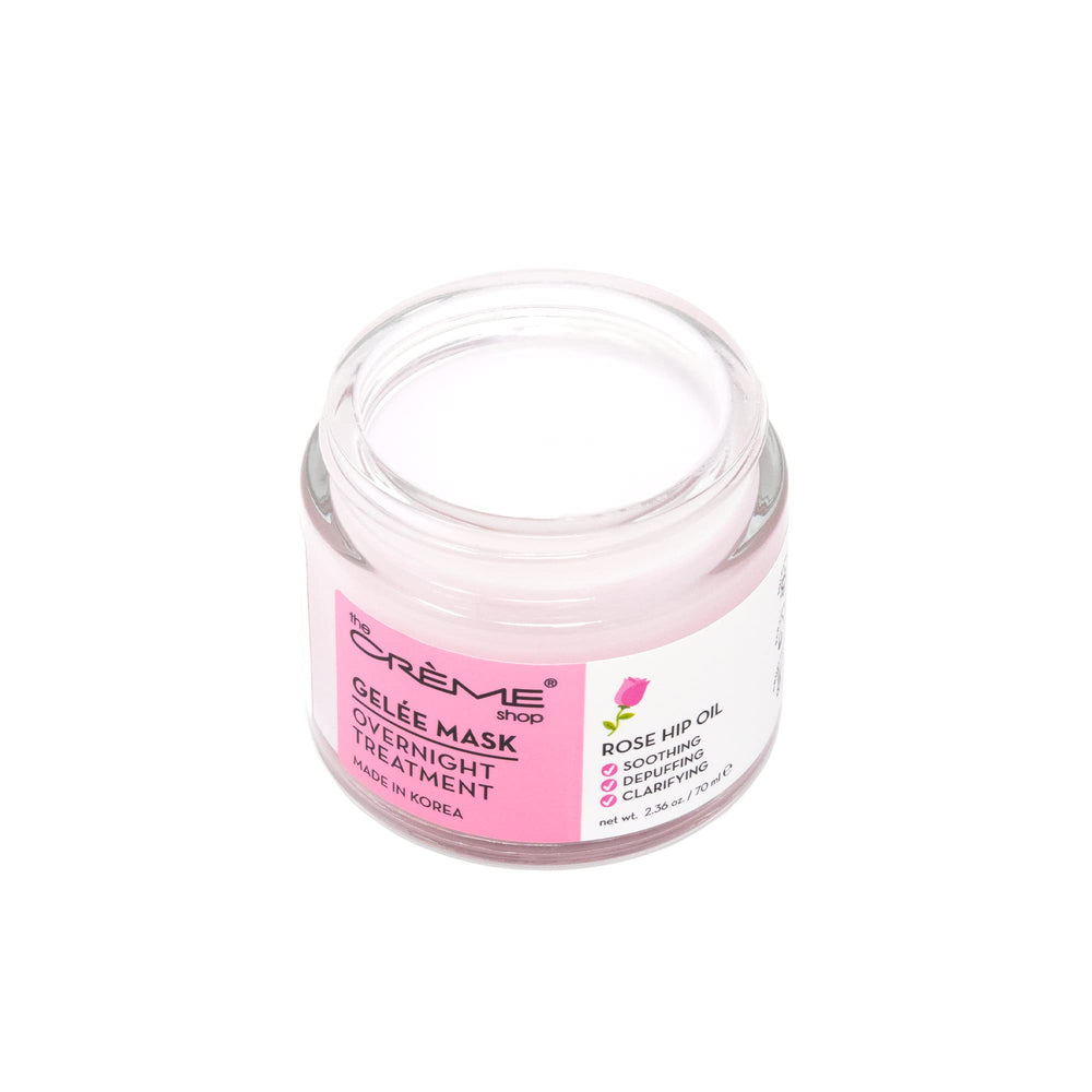 The Crème Shop mask in a bedside skincare routine, illustrates overnight hydration benefit