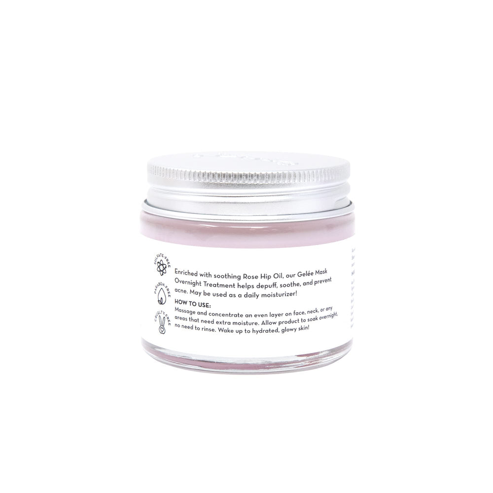 The Crème Shop gelée texture close-up showing smooth finish and quick absorption benefit