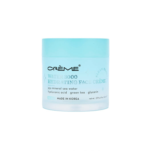 The Crème Shop jar front view showing label and clean design for easy identification