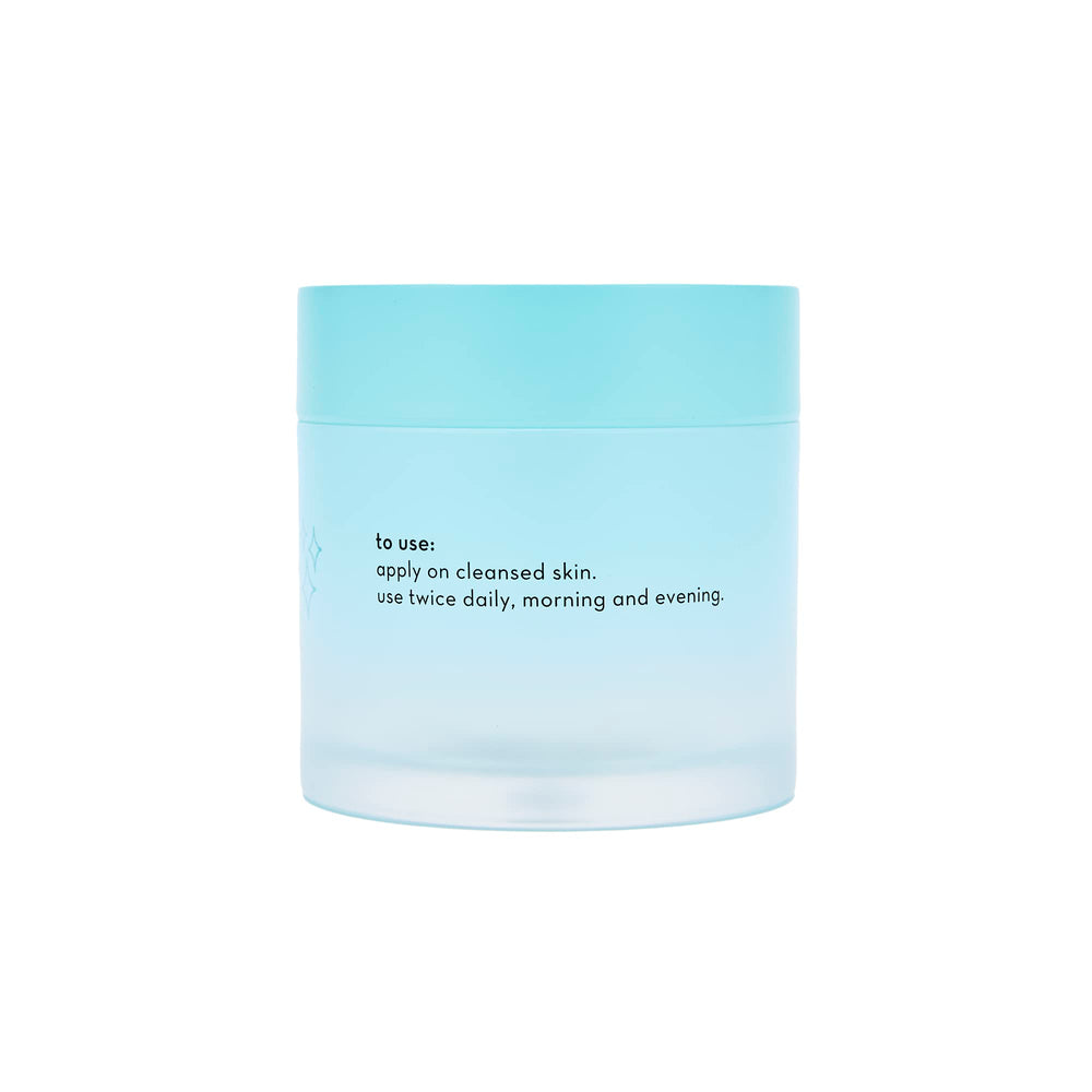 The Crème Shop close-up of creamy gel texture demonstrating lightweight hydration
