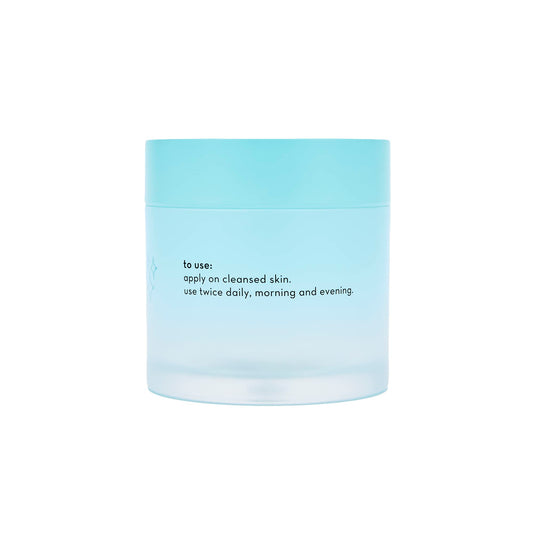 The Crème Shop close-up of creamy gel texture demonstrating lightweight hydration