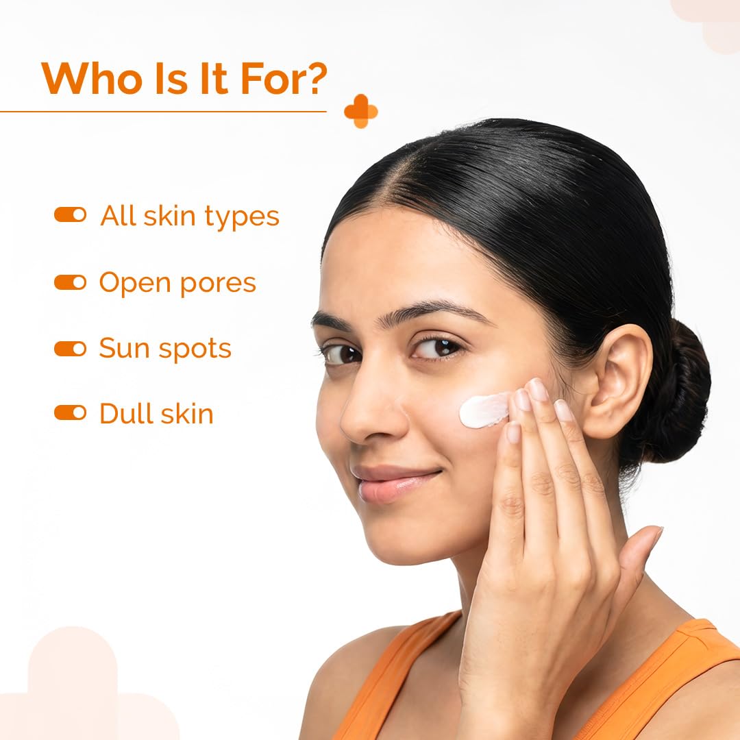 The Derma Co pump dispensing recommended amount for face application