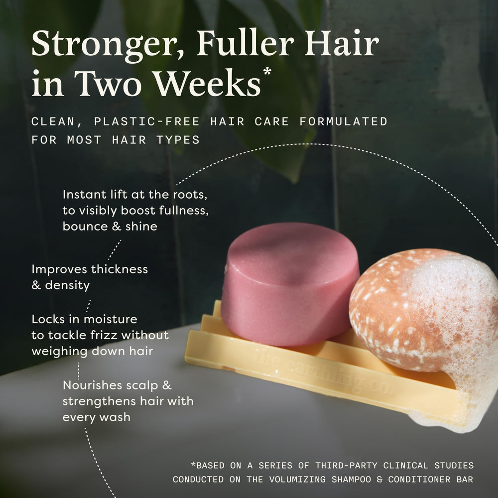 The Earthling Co. shampoo bar close-up foam texture demonstrating rich lather for clean scalp