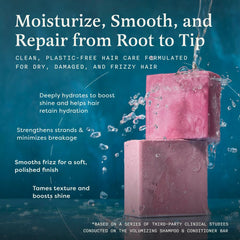 The Earthling Co. shampoo bar close-up texture highlighting moisturizing formula