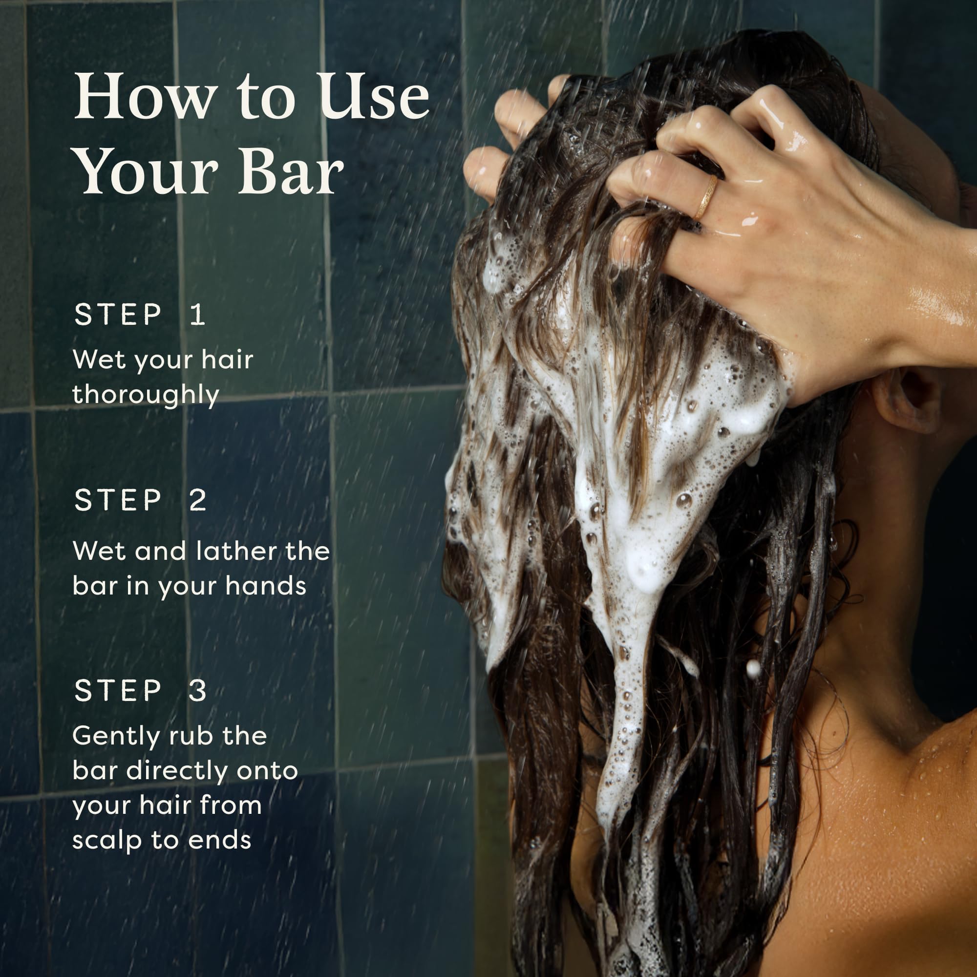 The Earthling Co. bars on bathroom rack in lifestyle scene showing eco-friendly routine benefit