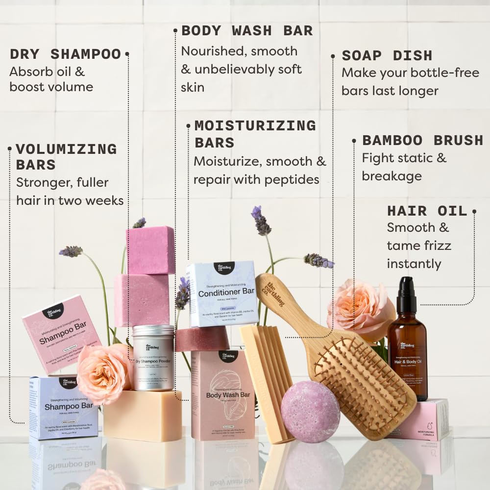 The Earthling Co. sustainable packaging and bar remainder showing low-waste storage benefit
