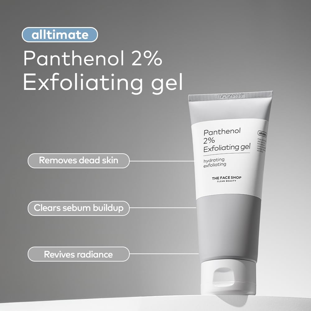 The Face Shop Alltimate open cap and gel texture demonstrating gentle consistency